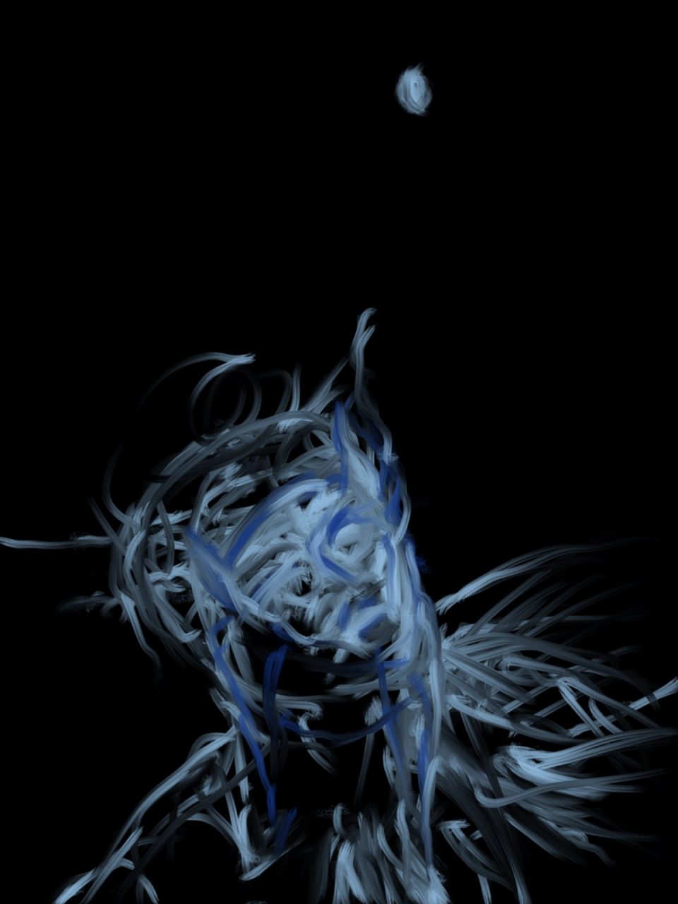 Blue Fox in Space